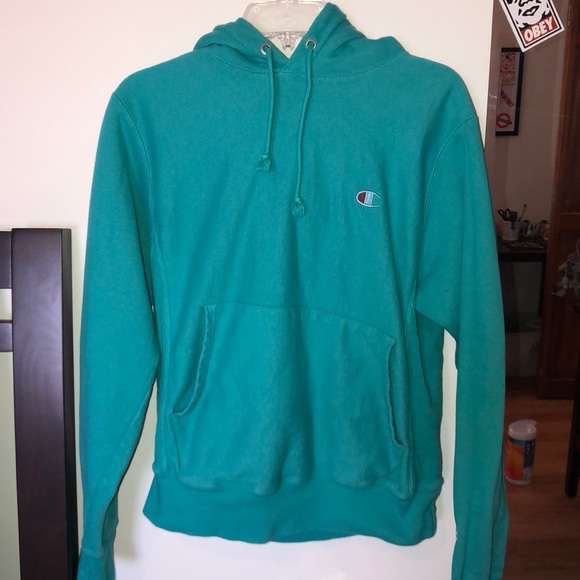 turquoise champion sweater